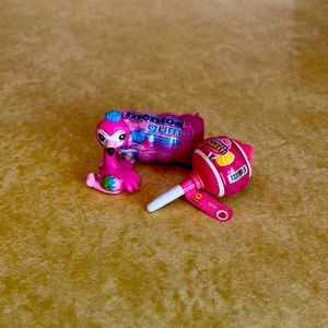 Selling mini brands.